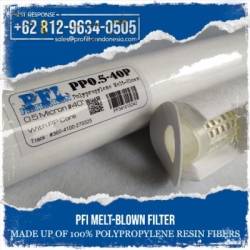 pp core spun bonded cartridge filter meltblown terbaik  medium